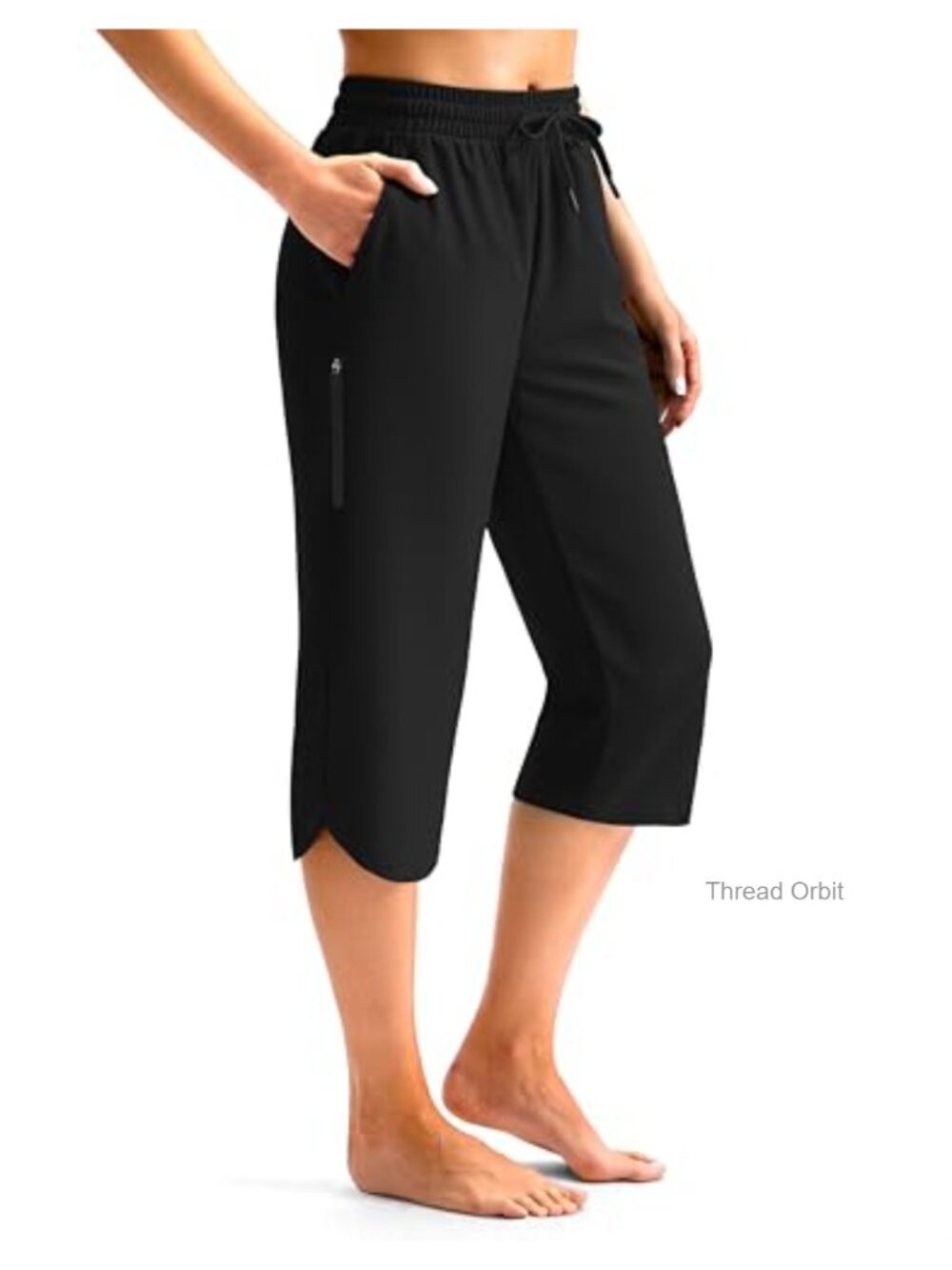 Women's 18" Modest Swim Capris with Pockets UPF 50+ Quick-Dry
